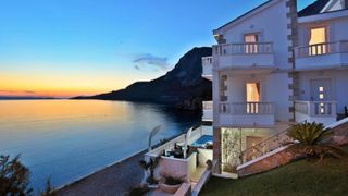 A cozy house on the seashore