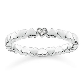THOMAS SABO RING HEARTS SILVER