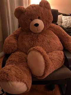 A huge teddy bear