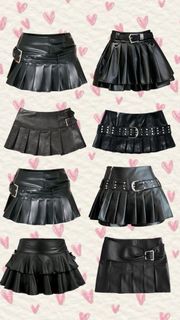Leather skirts