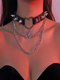 Gothic Cross Choker & Jewelry