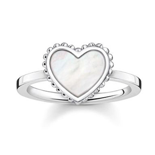 THOMAS SABO RING HEART (WHITE)