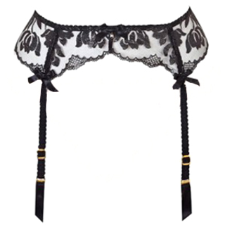 Agent Provocateur Sparkle Suspender Black